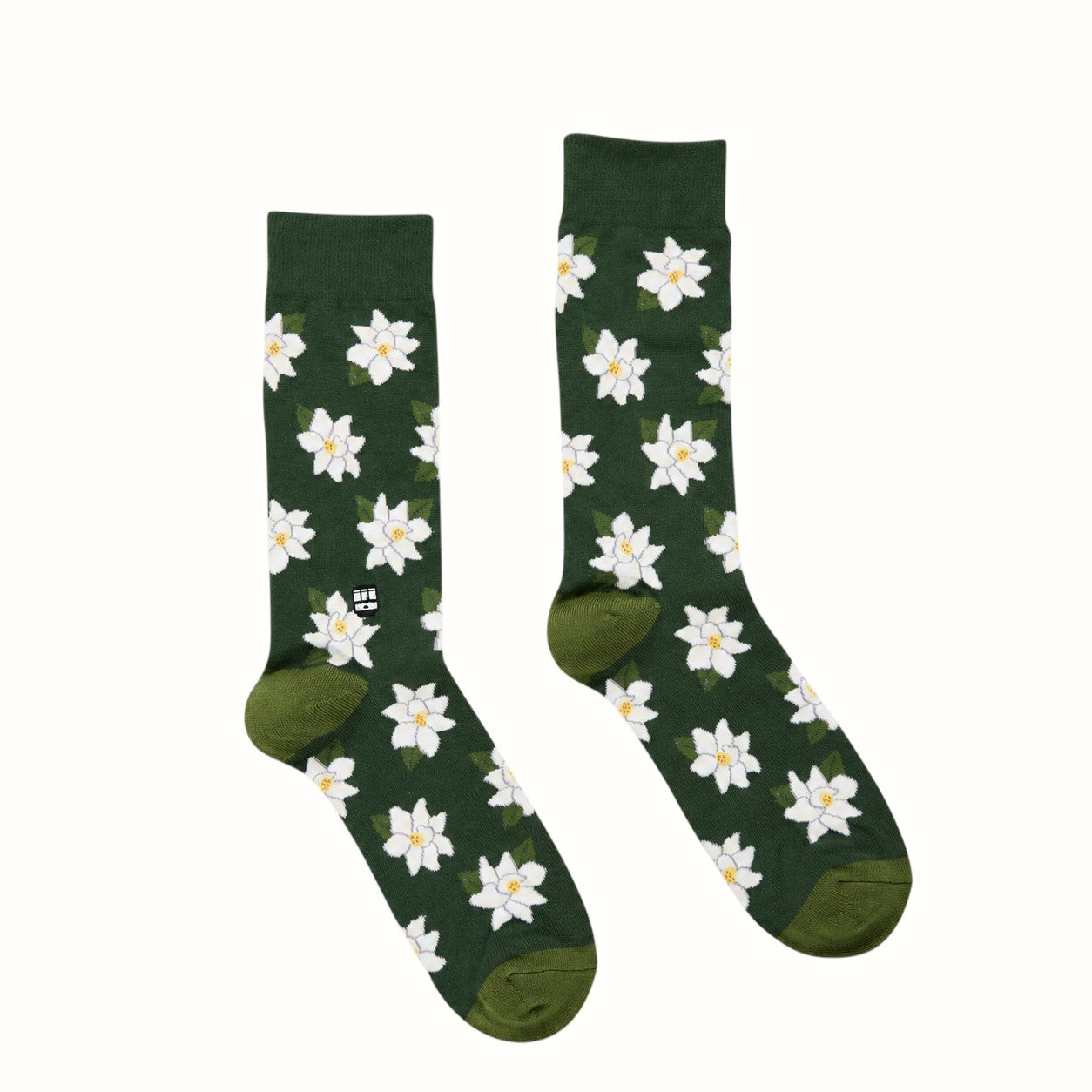 bonfolk / magnolia double cuff combed cotton socks