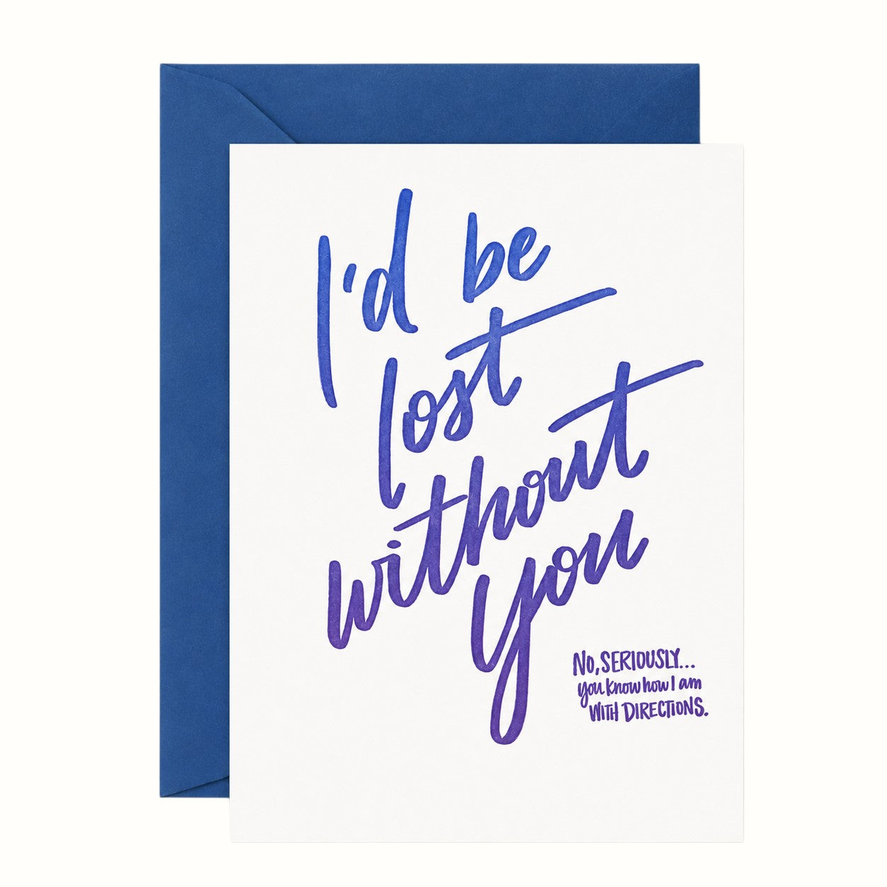 lionheart prints / lost without you greeting card
