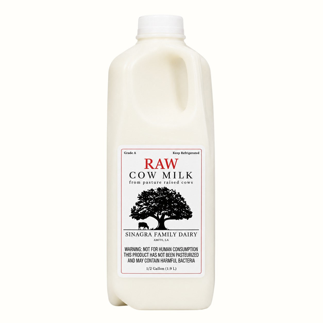 sinagra family dairy / raw milk half gallon