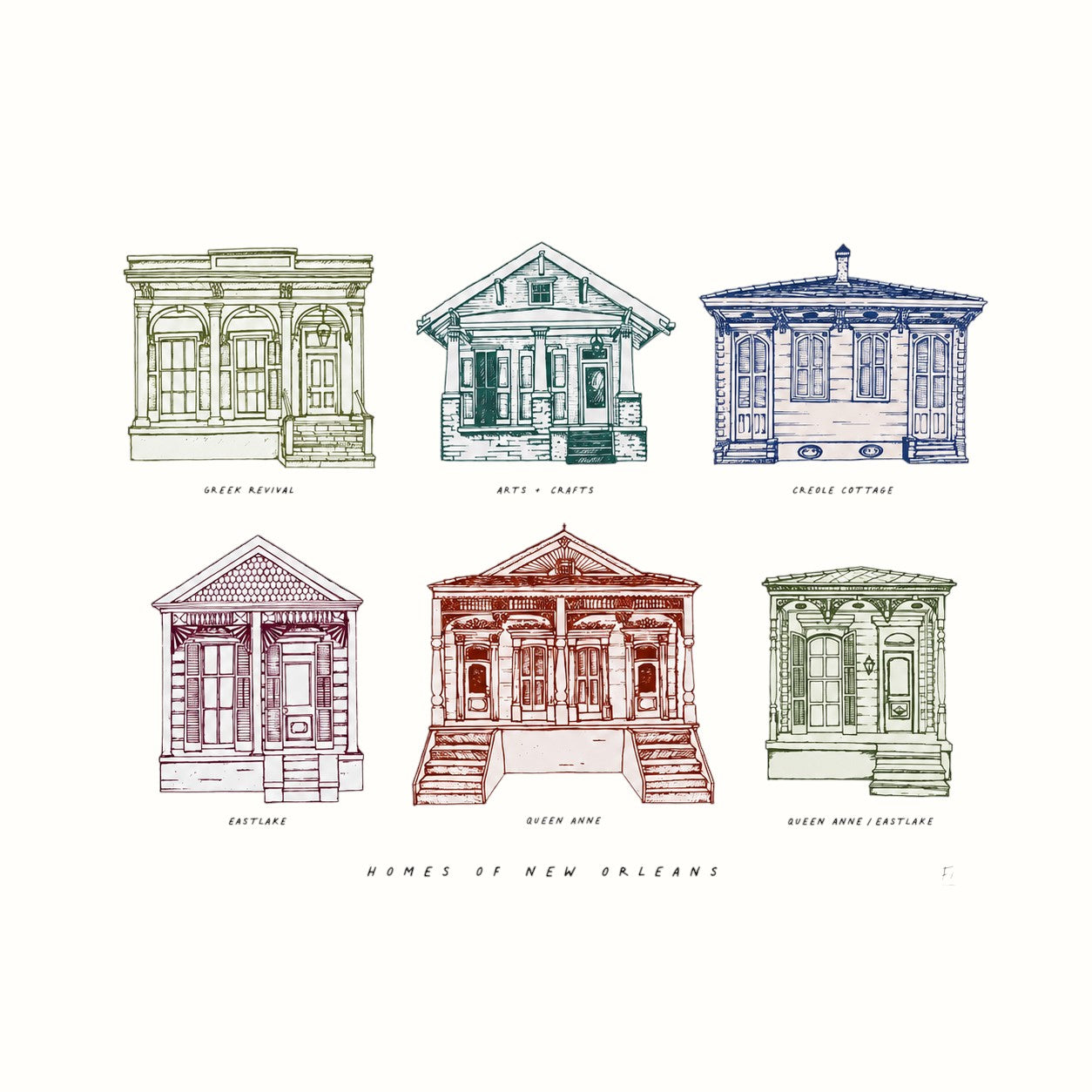 statement goods / homes of new orleans art print
