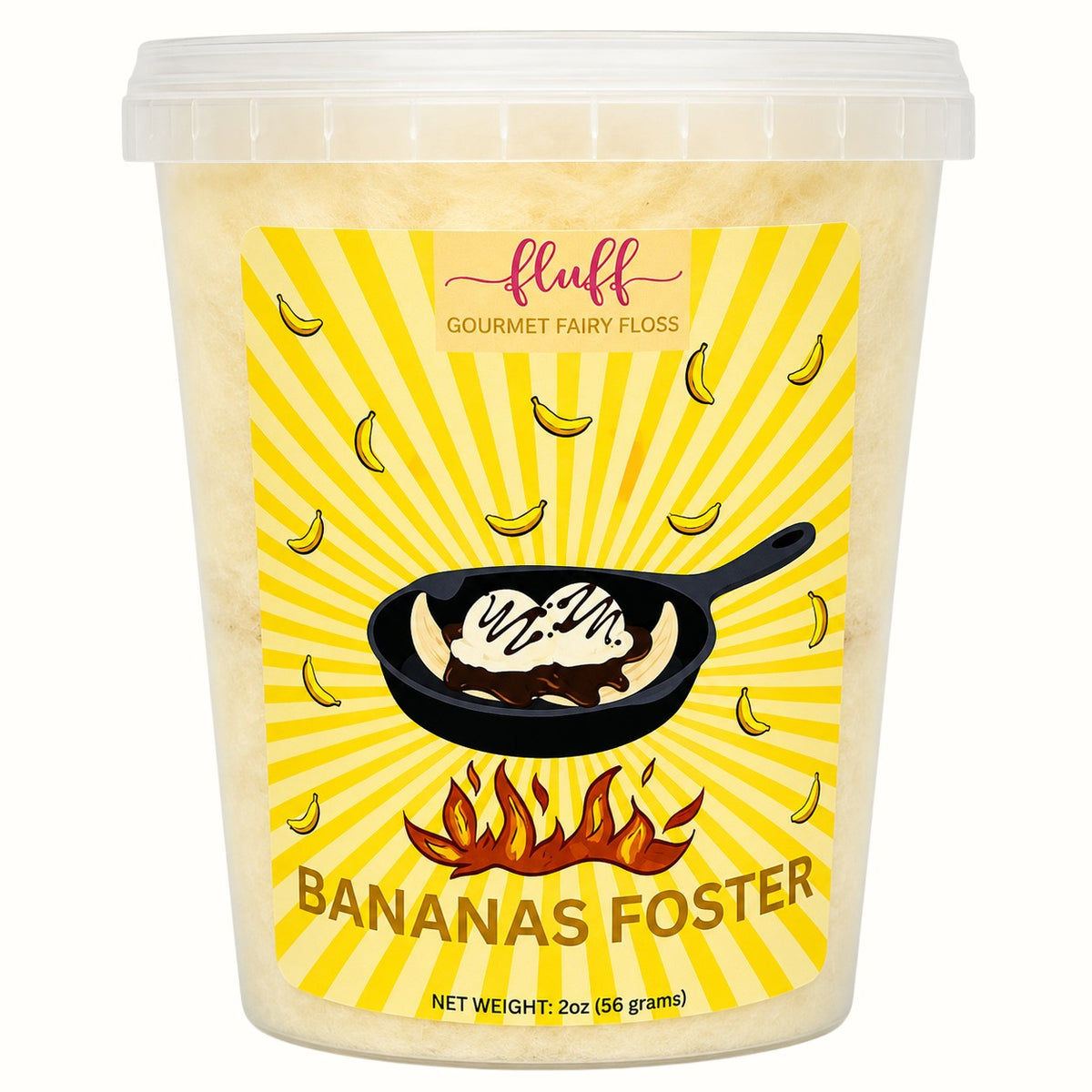 fluff gourmet fairy floss / local cotton candy 2oz