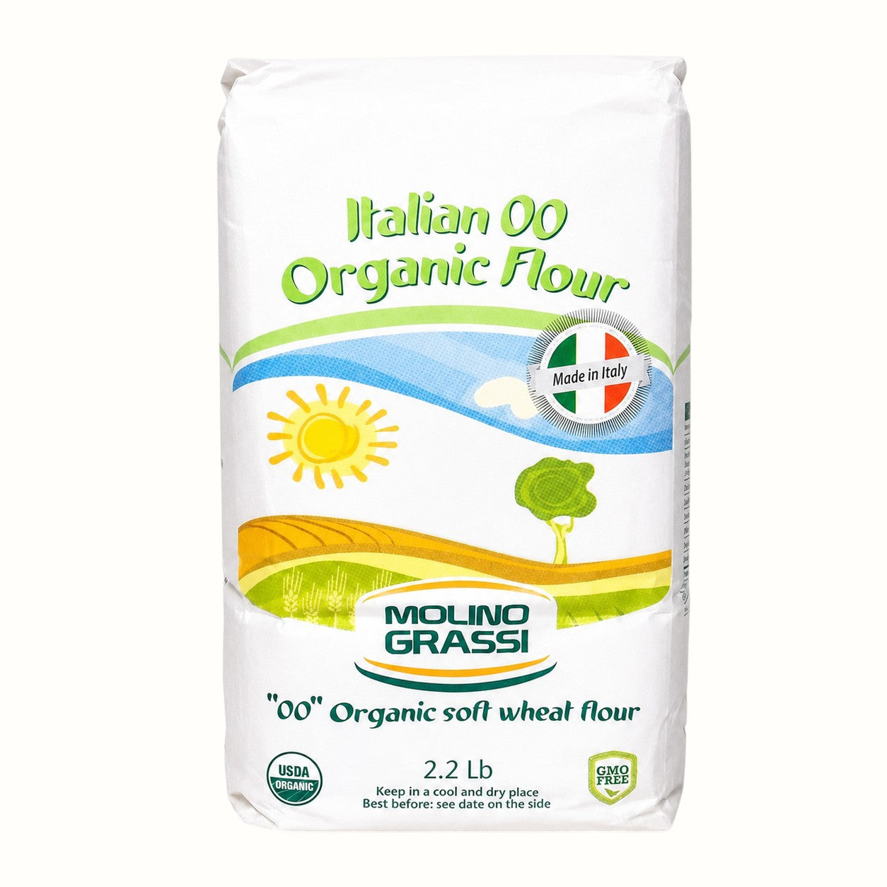 molino grassi / italian oo organic flour 2.2lbs (it)