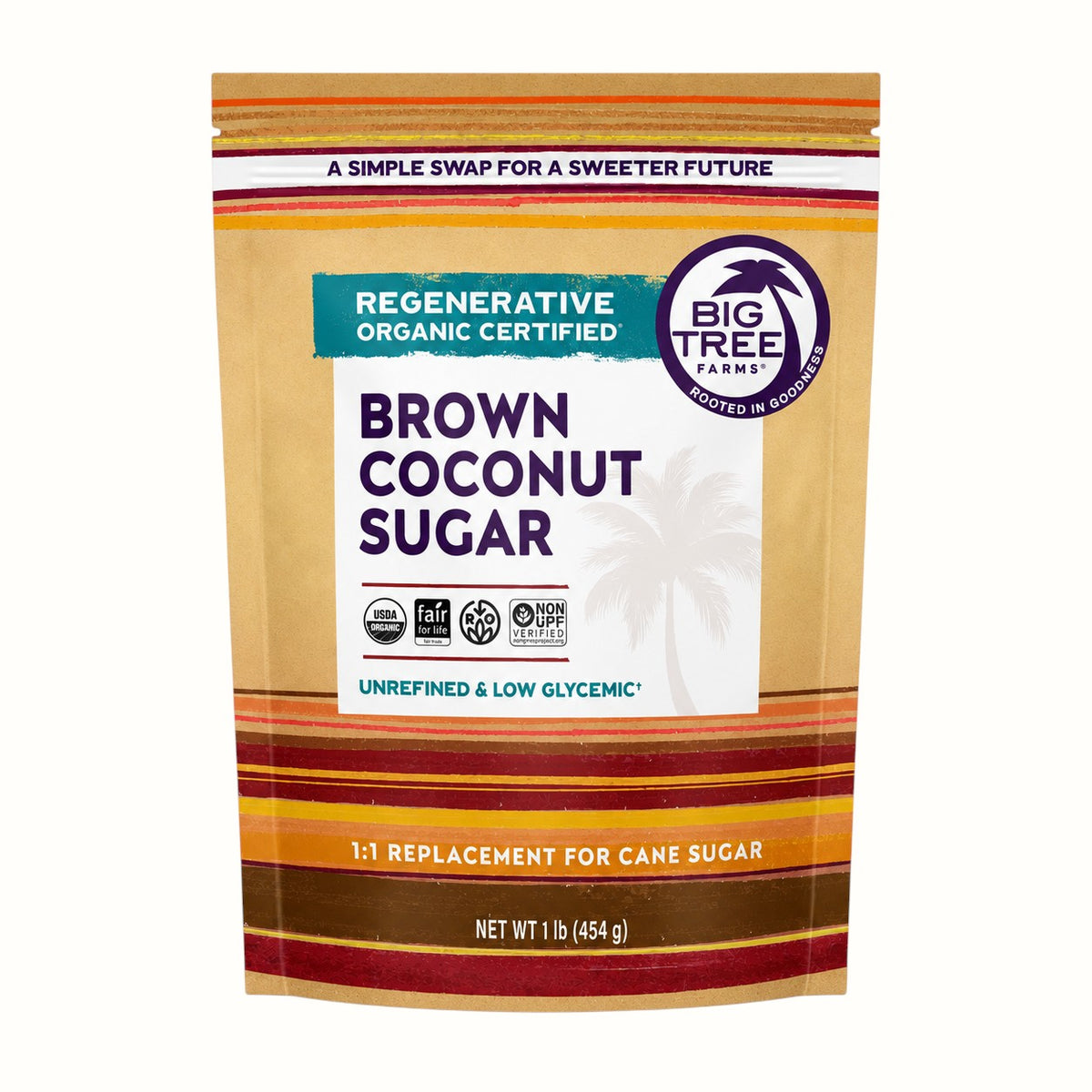 big tree farms / organic brown coconut sugar 1lb (vt)