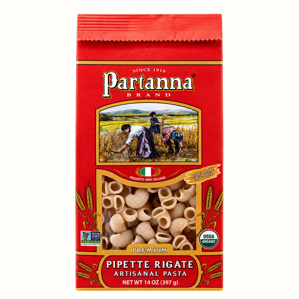 partanna brand / pipette rigate artisanal pasta 14oz (it)