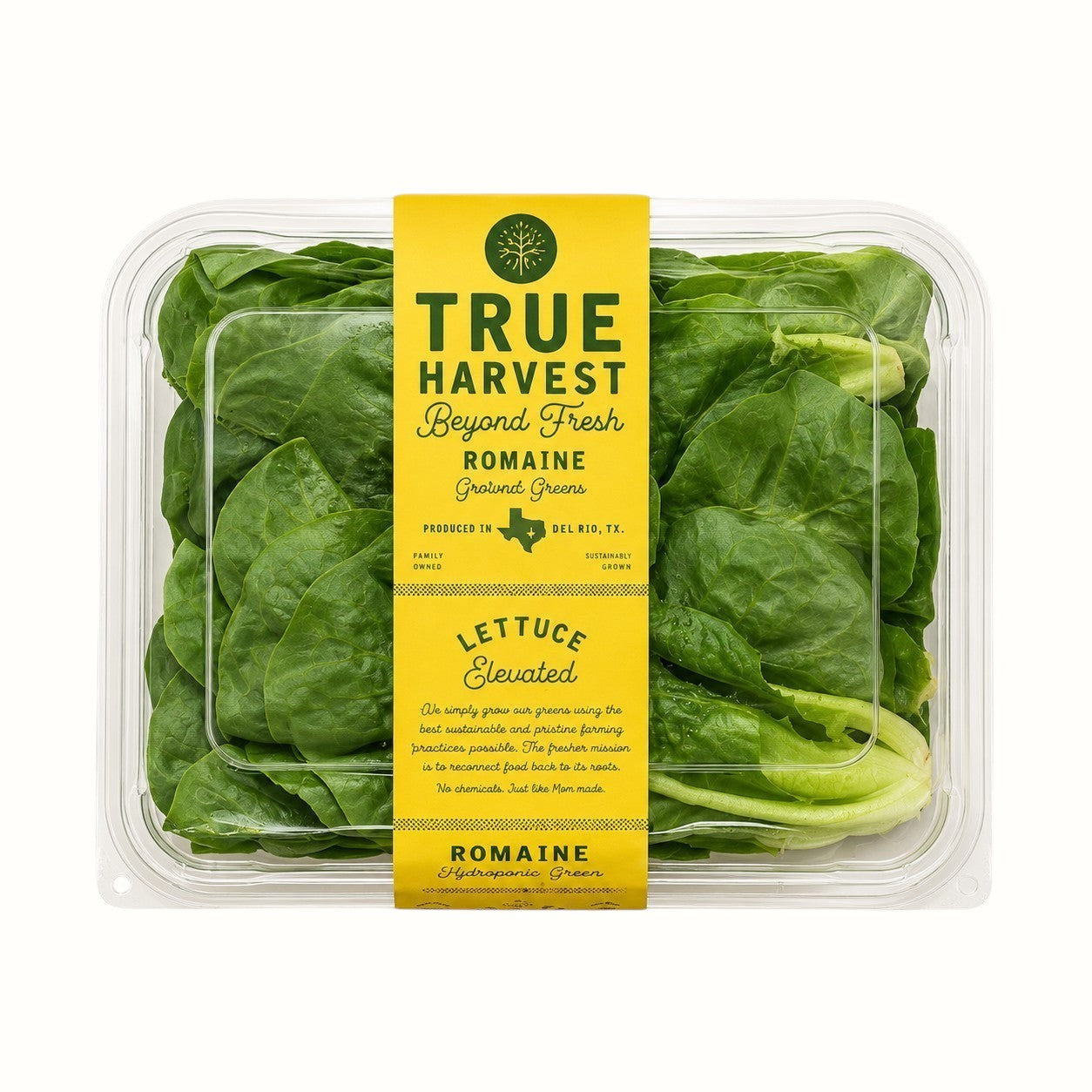 trueharvest / hydroponic romaine lettuce 8oz (tx)