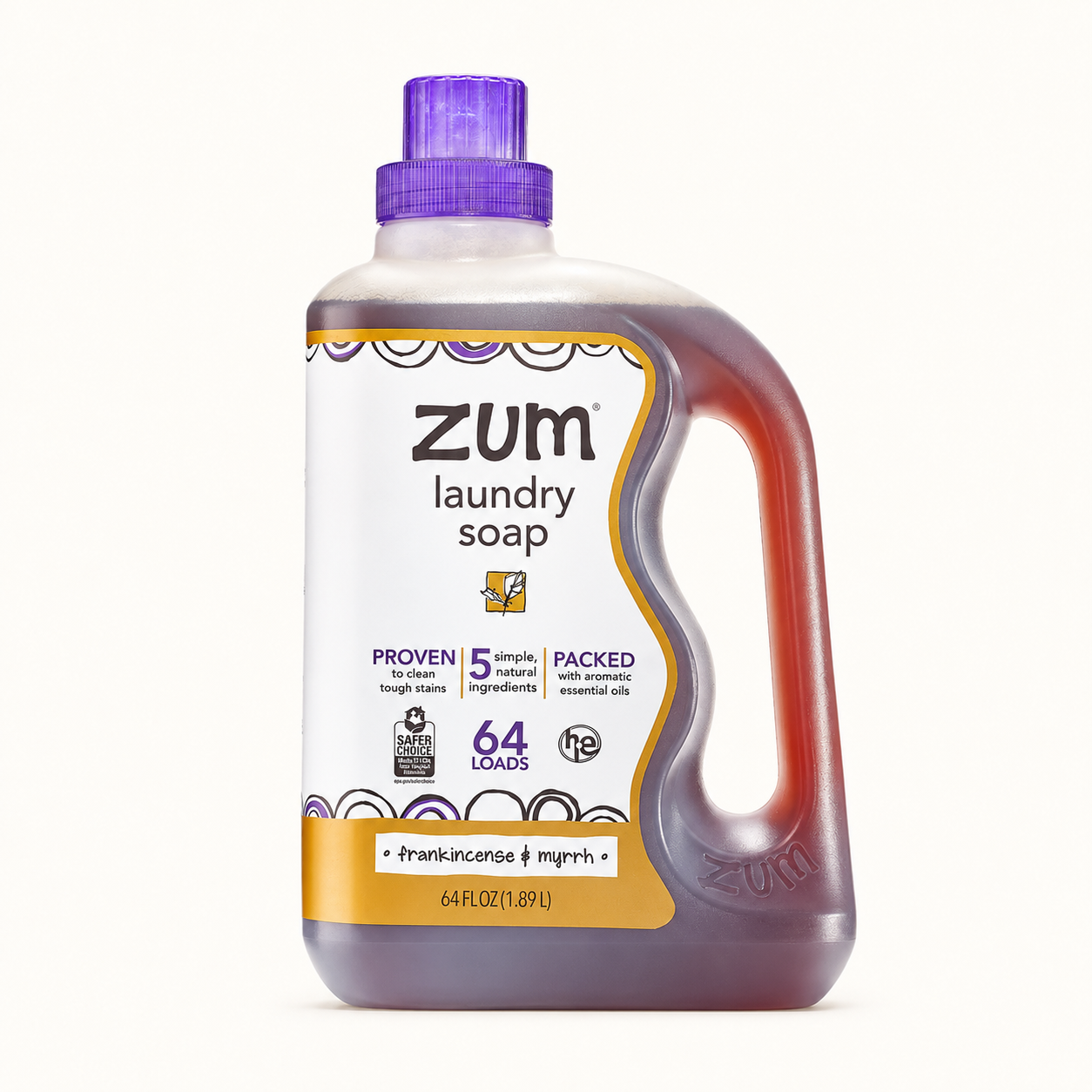 zum / frankincense & myrrh zum laundry soap 64oz