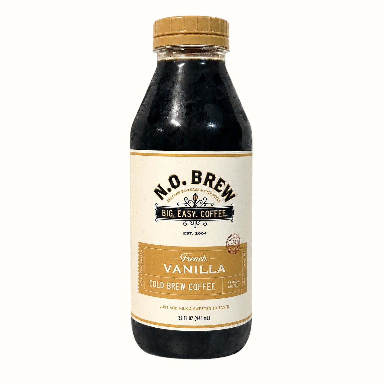 n.o. brew coffee / french vanilla flavor cold brew 32oz