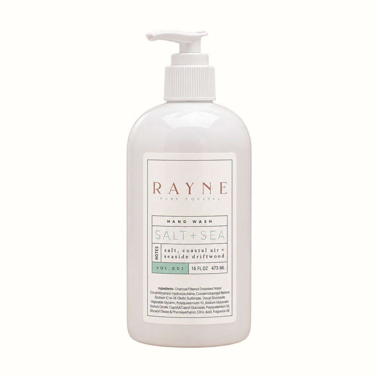 rayne pure coastal / salt + sea handwash