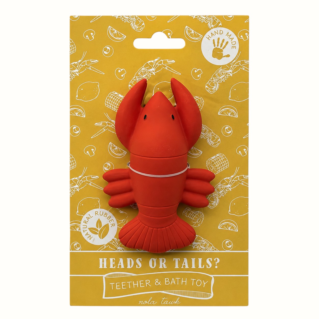 nola tawk / crawfish teether & bath toy