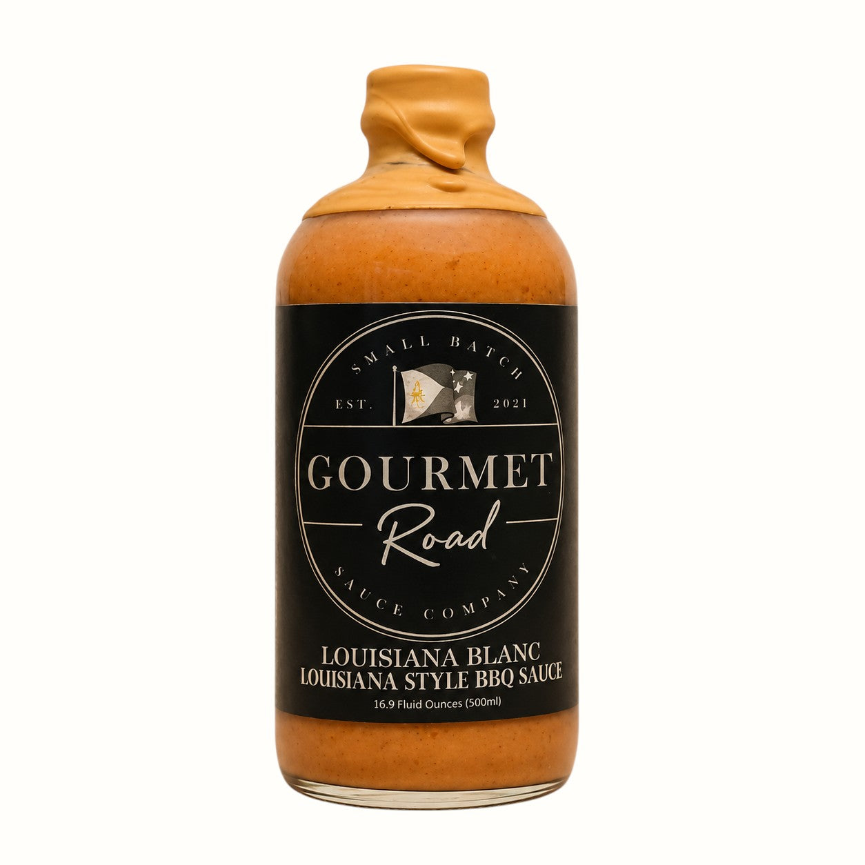 gourmet road sauce company / original + louisiana blanc bbq sauce 16.9oz