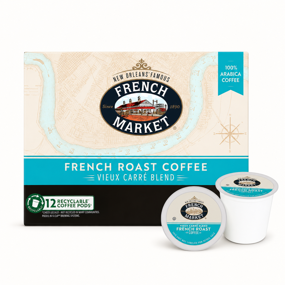 french market coffee / french roast ground coffee 12oz