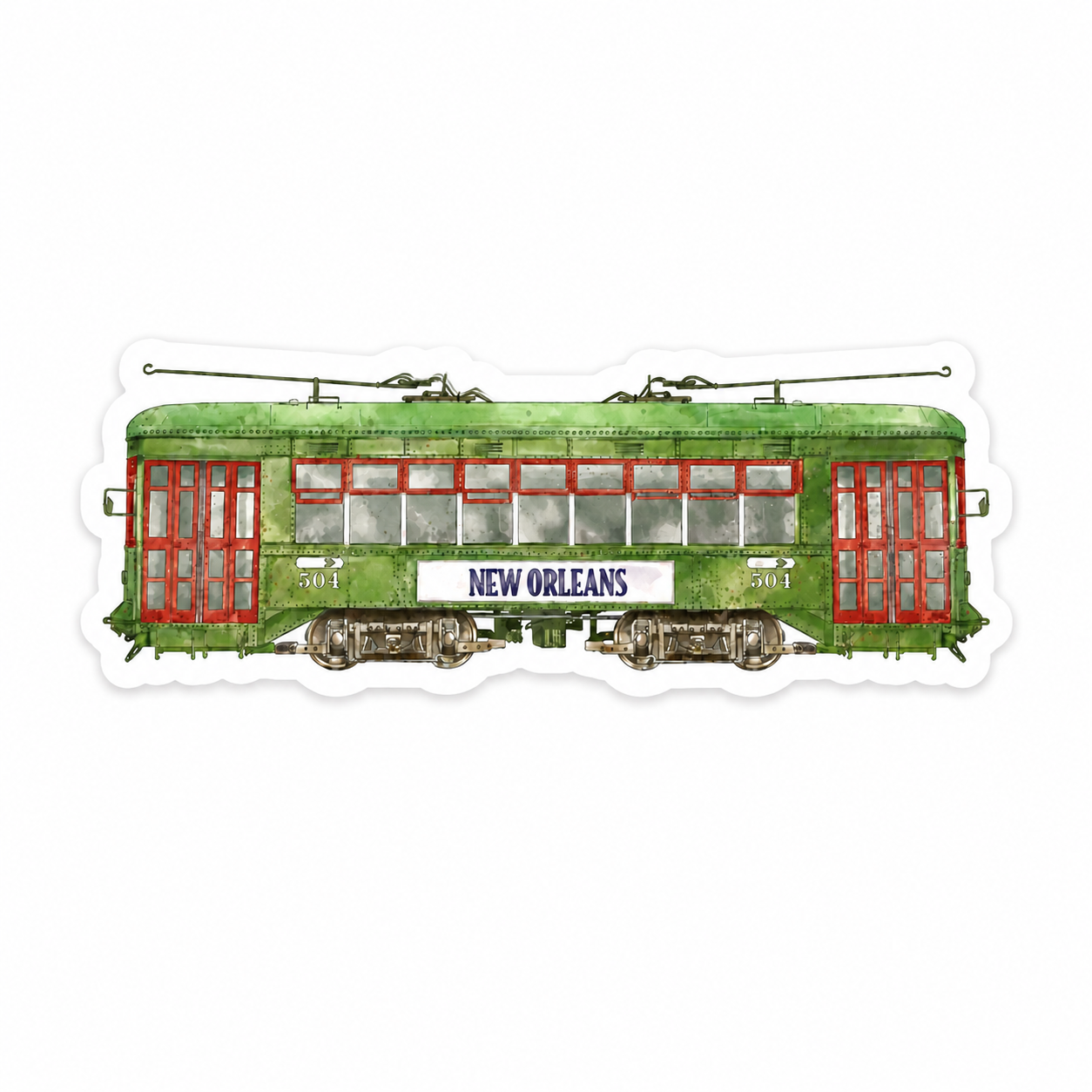 Nola Tawk / Streetcar Die Cut Sticker