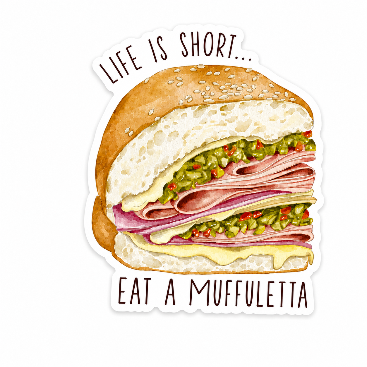 Nola Tawk / Muffuletta Sticker