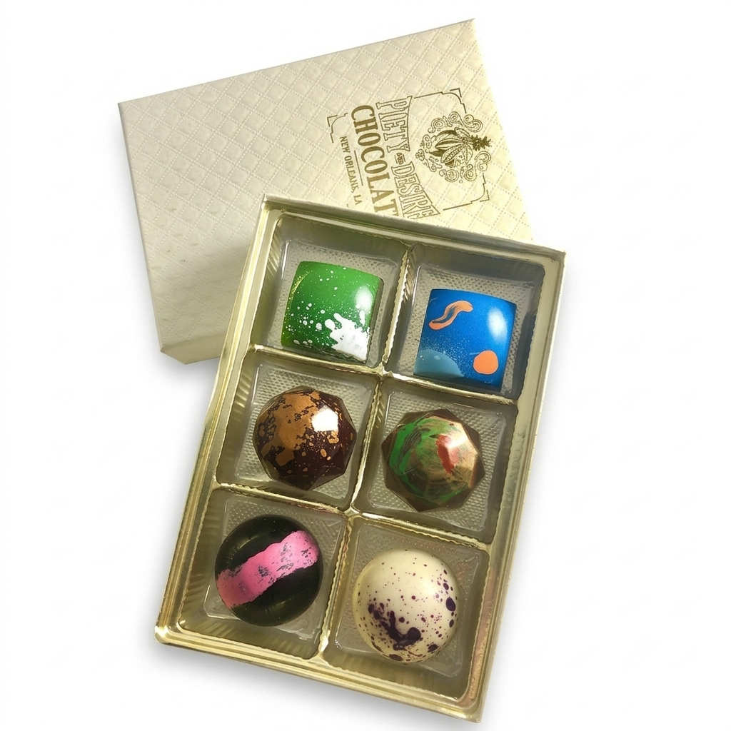 piety and desire / dealers choice 6pc bonbon box