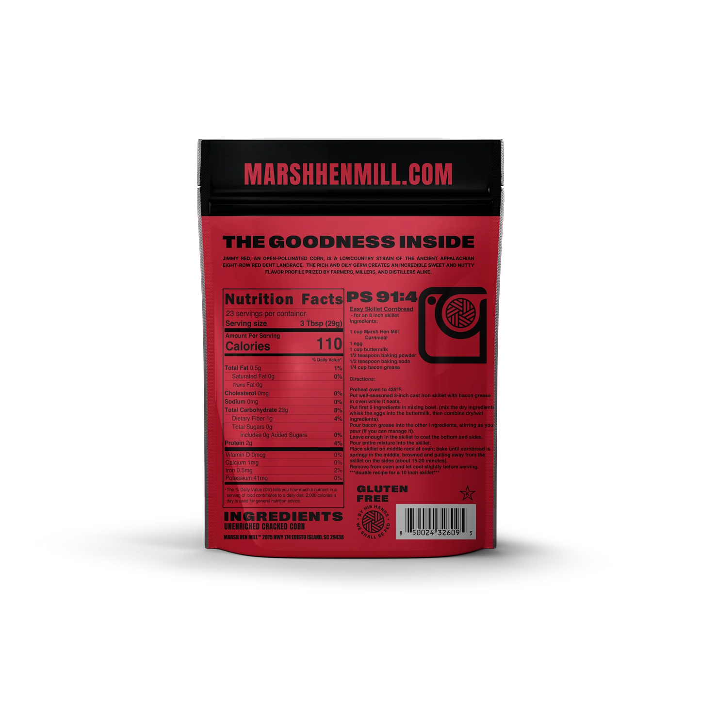 marsh hen mill / jimmy red cornmeal 1.5lb (sc)