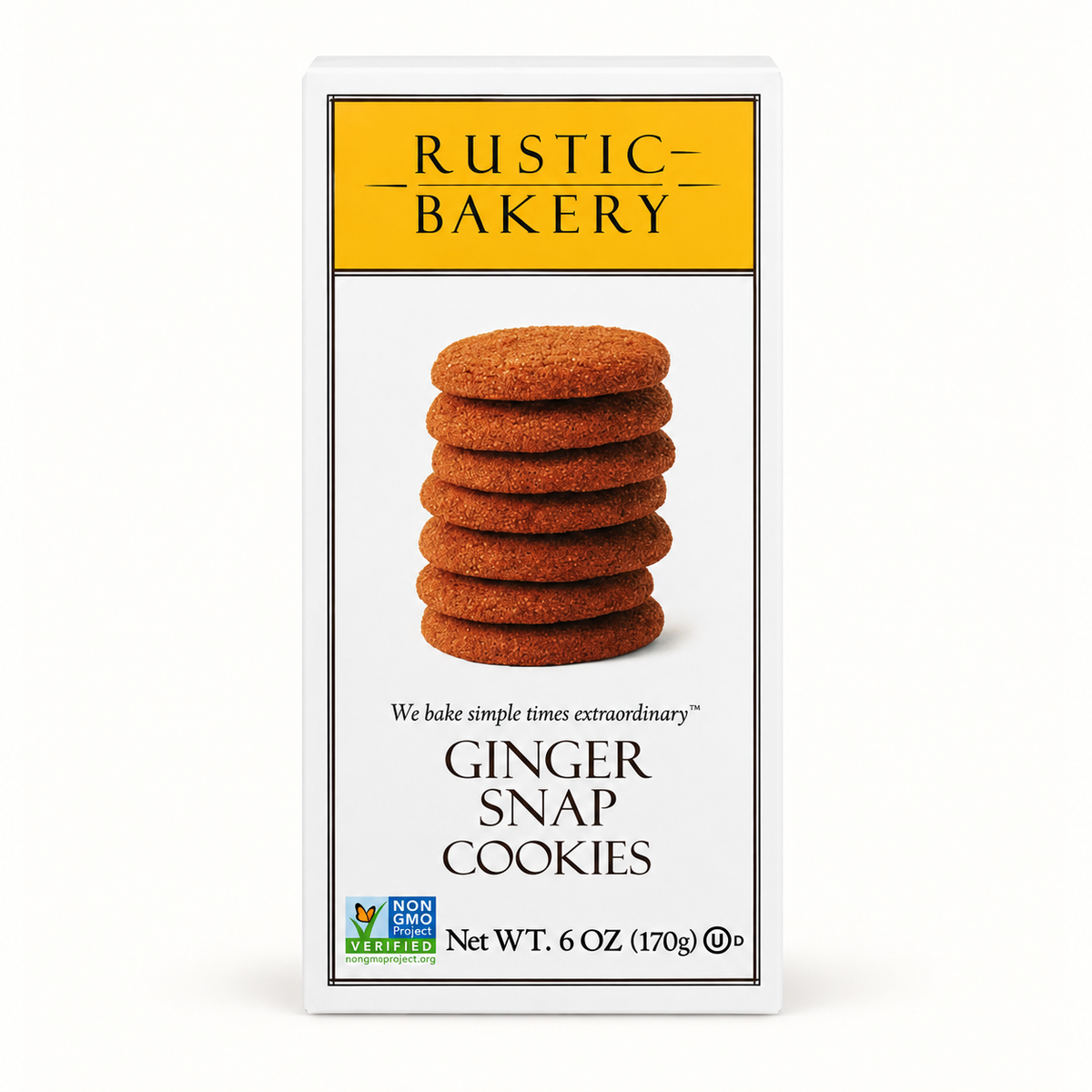 rustic bakery / ginger snap cookies 6oz (ca)