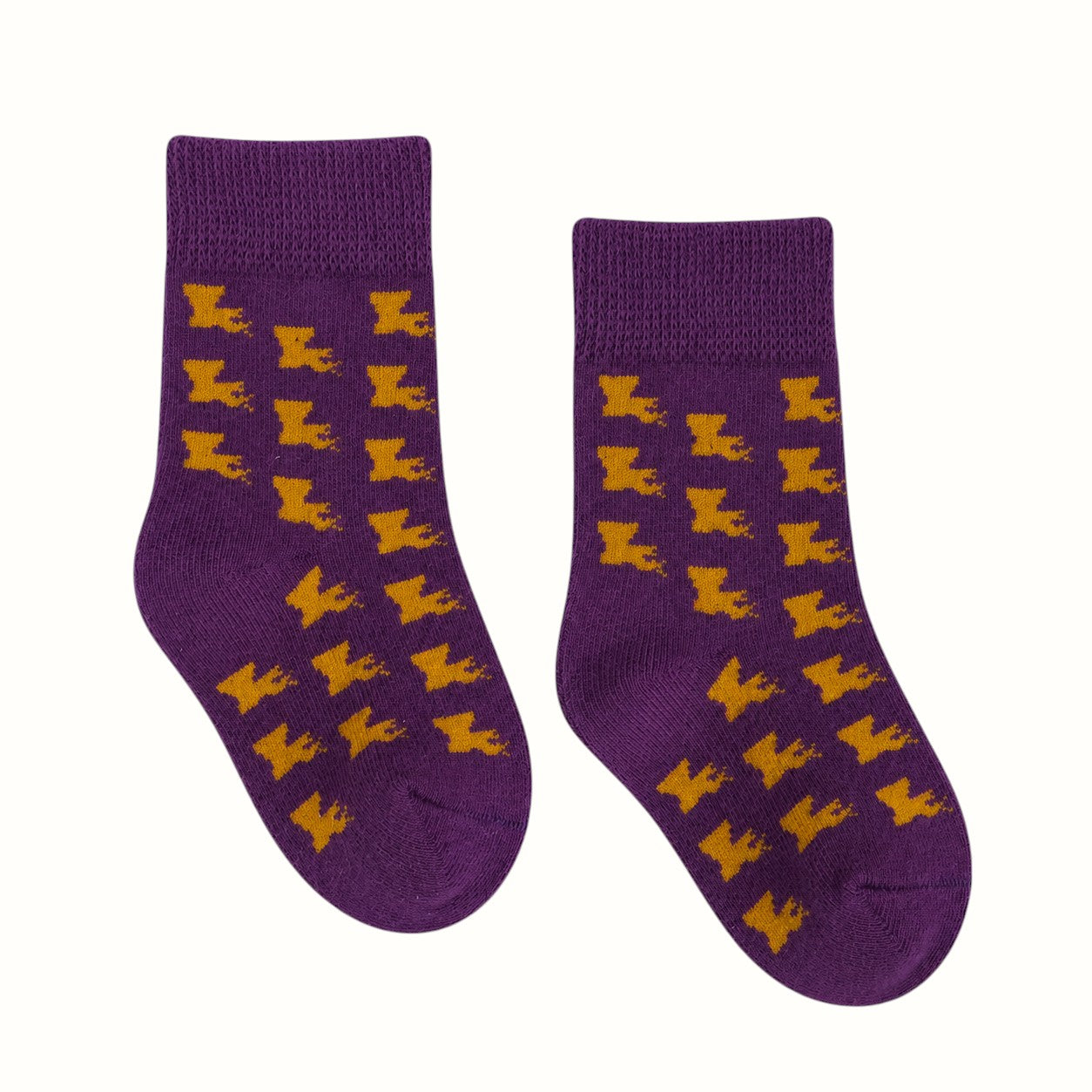 bonfolk / purple & gold louisiana kids