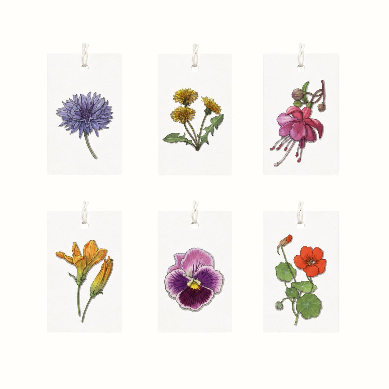 yeesan loh / flowers gift tags
