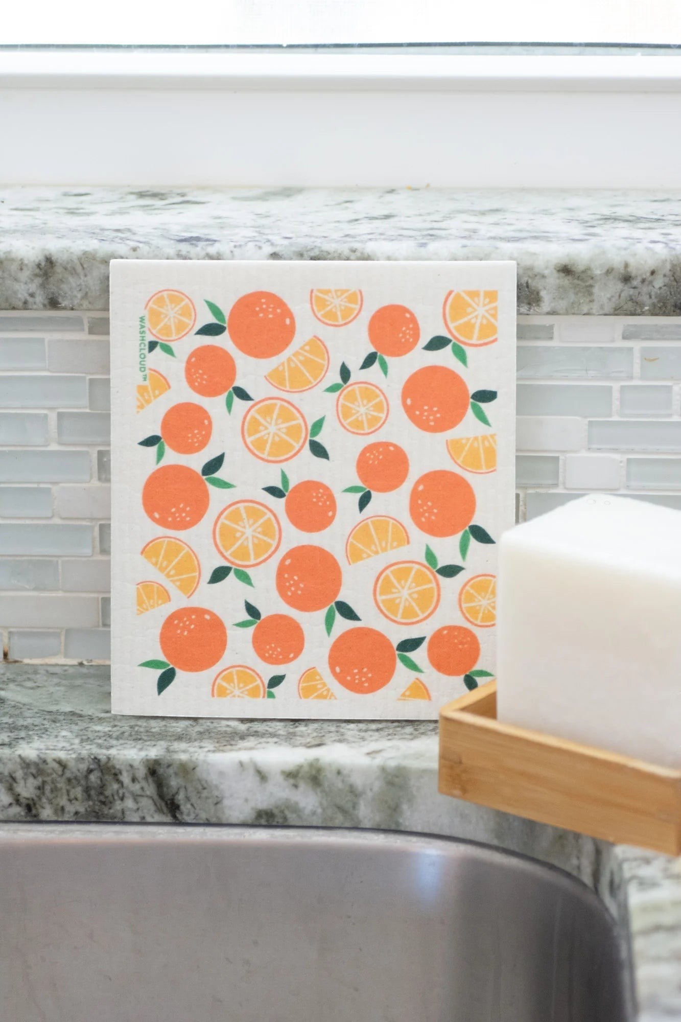 no tox life / citrus sunrise swedish dish cloth (tx)