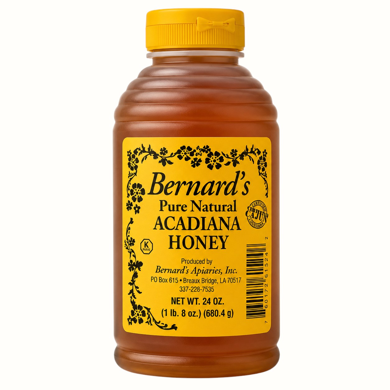 bernards / pure natural acadiana honey 24oz