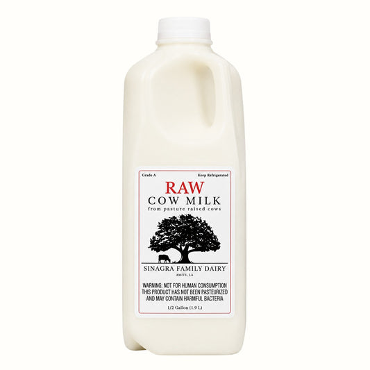 Sinagra Family Dairy / Raw Milk Half Gallon