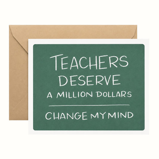 lionheart prints / teacher appreciation greeting card