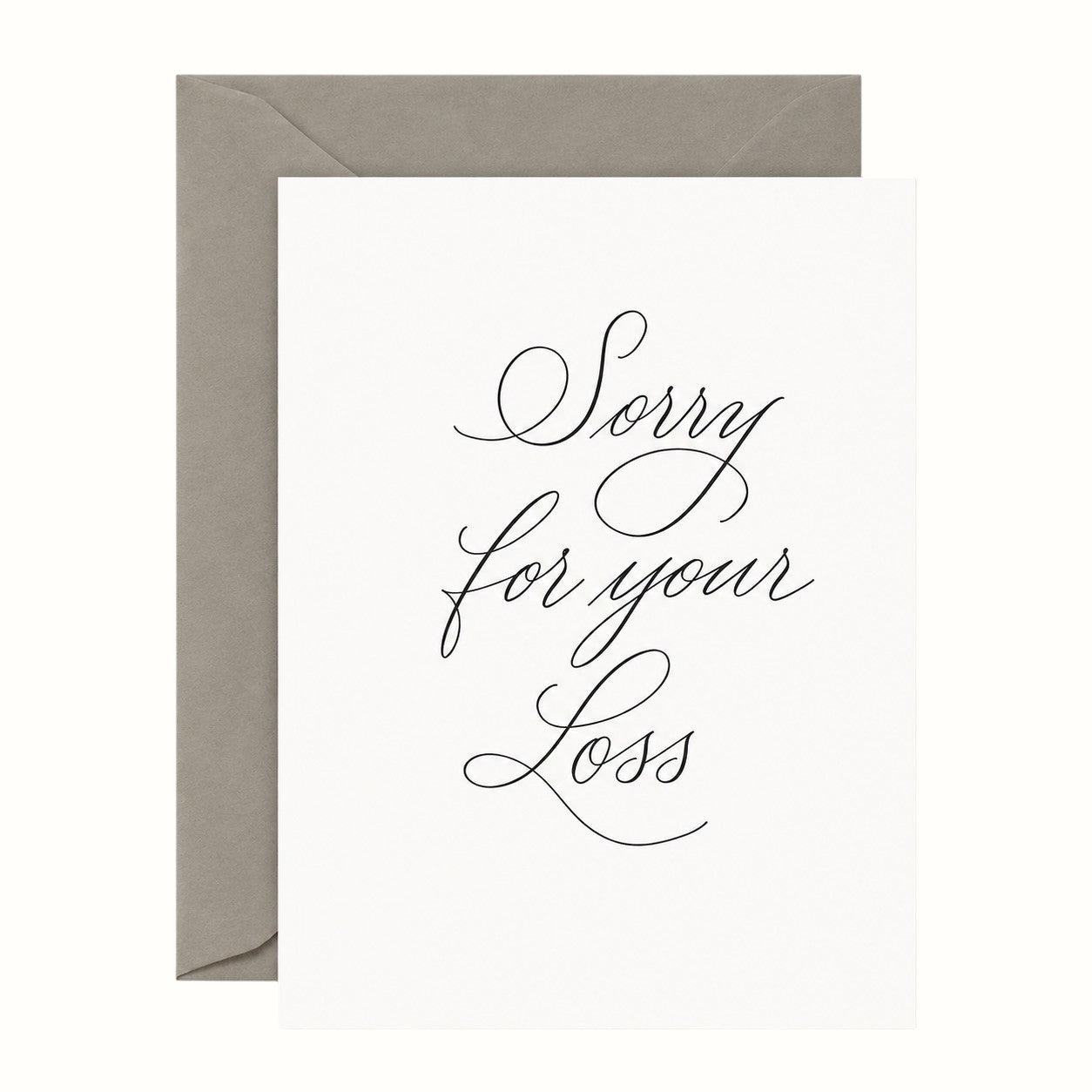 lionheart prints / sorry for your loss greeting card