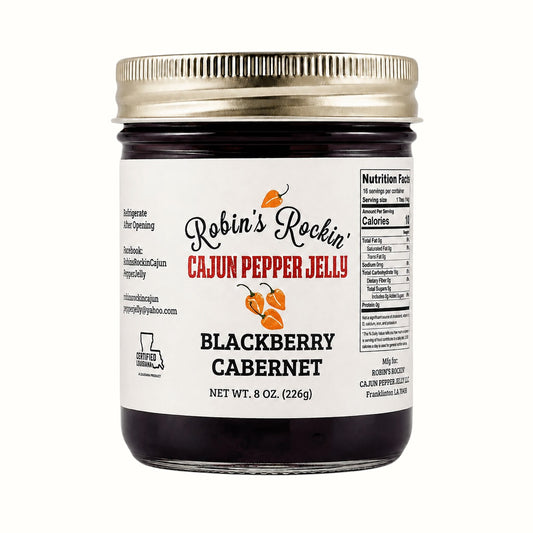 robin's rockin' cajun pepper jelly / blackberry cabernet pepper jelly