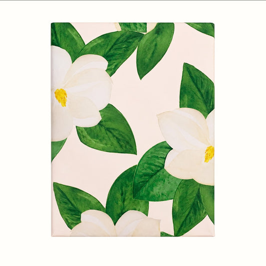 Lionheart Prints / Magnolias On Blush Wrapping Paper
