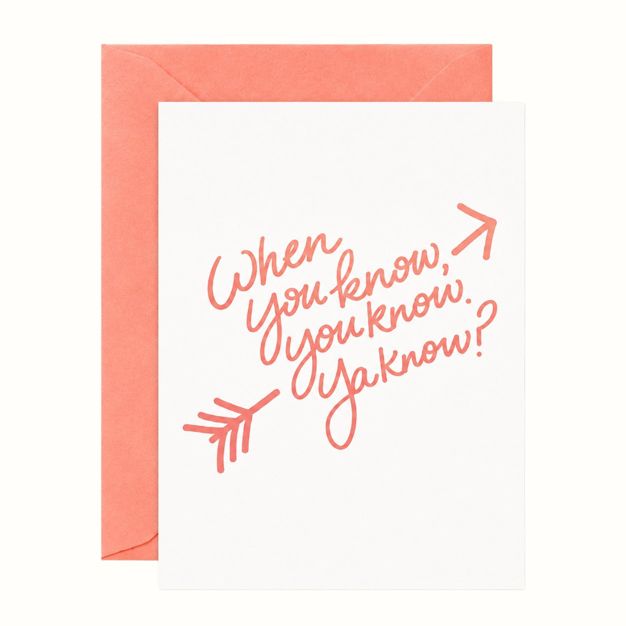 lionheart prints / when you know you know greeting card