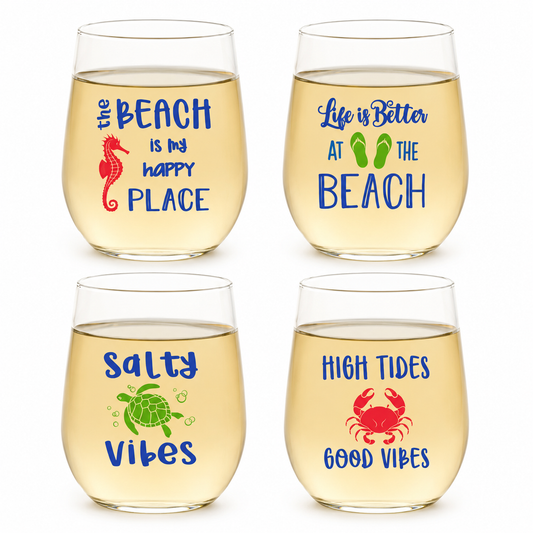 Wine-Oh! / Beach Life Wine Tumblers (2pk)