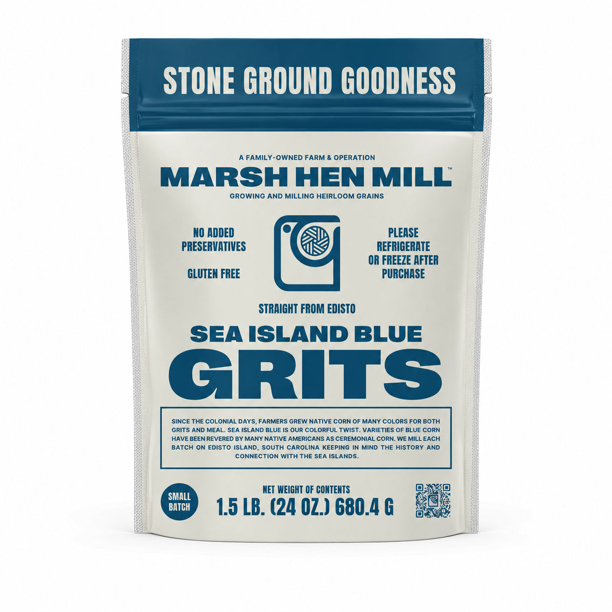 marsh hen mill / sea island blue grits 1.5lb (sc)
