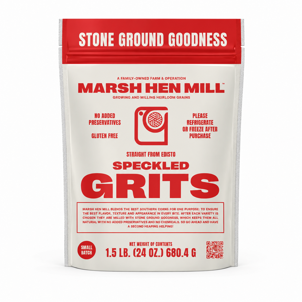 marsh hen mill / speckled grits 1.5lb (sc)