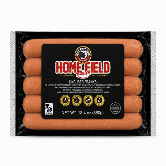 berkwood farms / homefield uncured pork franks (ia)