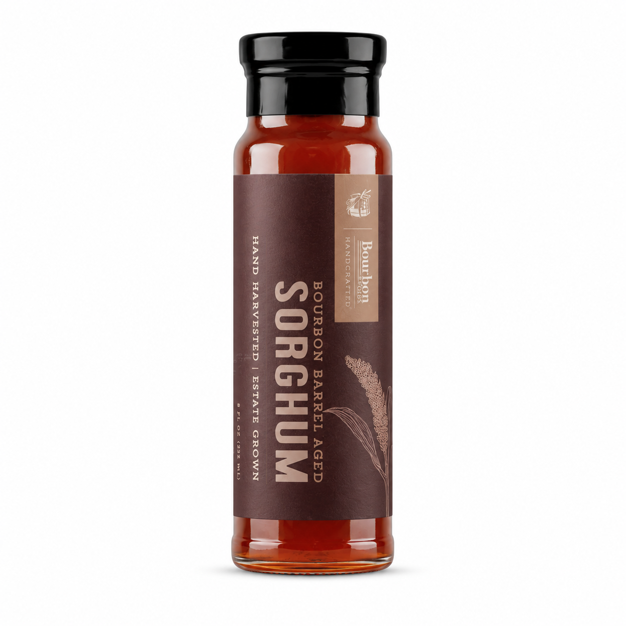 bourbon barrel foods / bourbon barrel aged sorghum 8oz (ky)