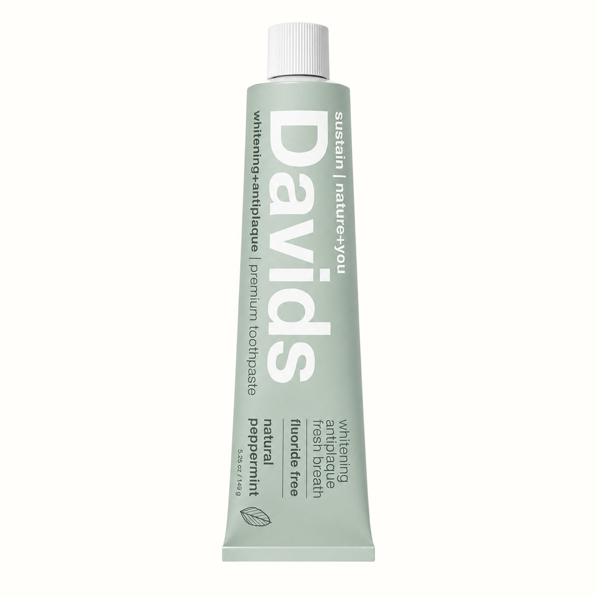 davids health sciences / premium peppermint toothpaste 5.25oz (ca)