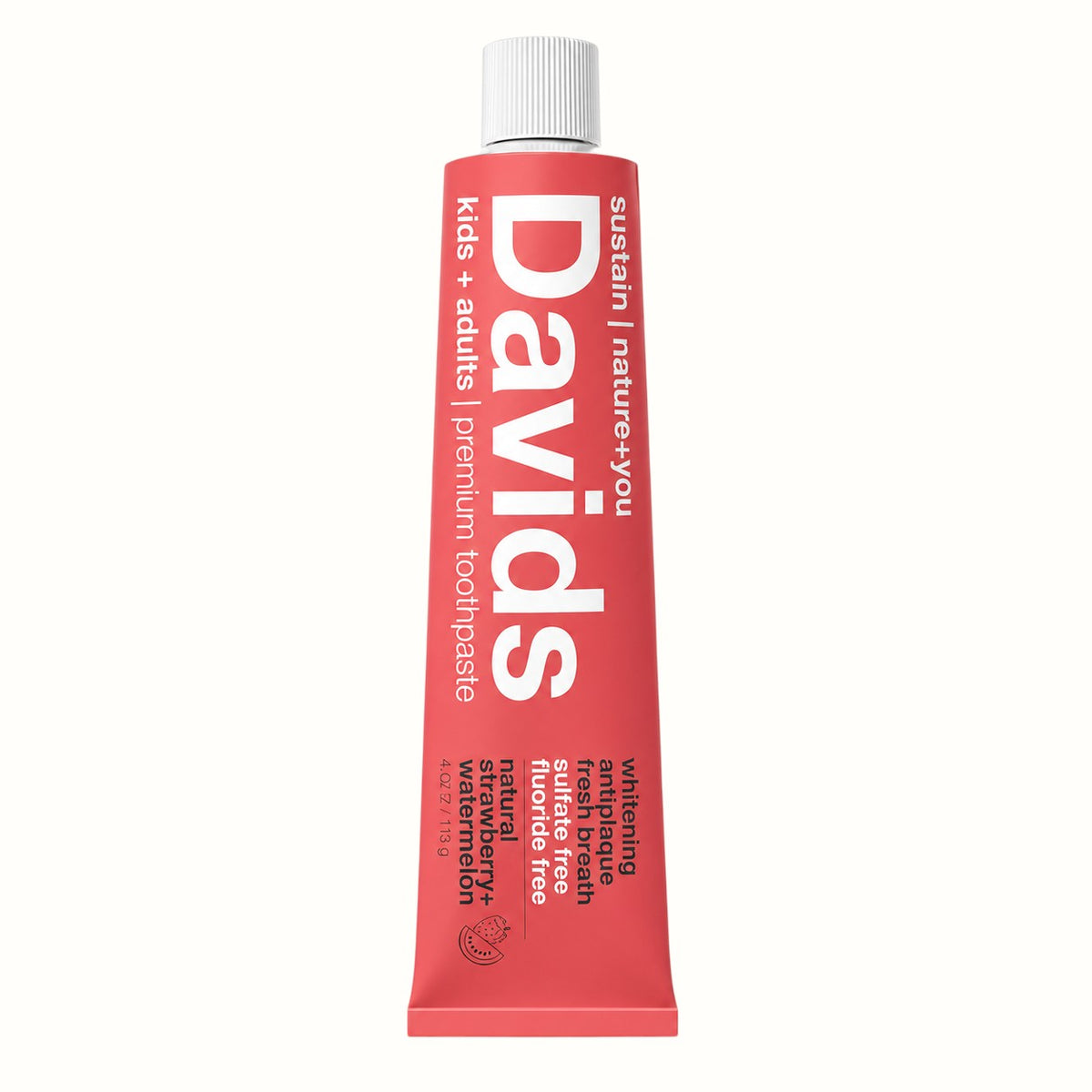 davids health science / strawberry + watermelon kids and adults toothpaste (ca)