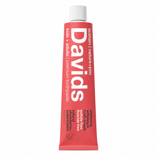 davids health science / strawberry + watermelon kids and adults toothpaste (ca)
