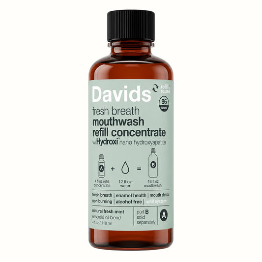davids health sciences / natural fresh mint mouthwash 4oz (ca)