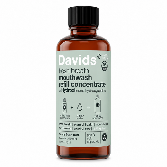 davids health sciences / natural fresh mint mouthwash 4oz (ca)