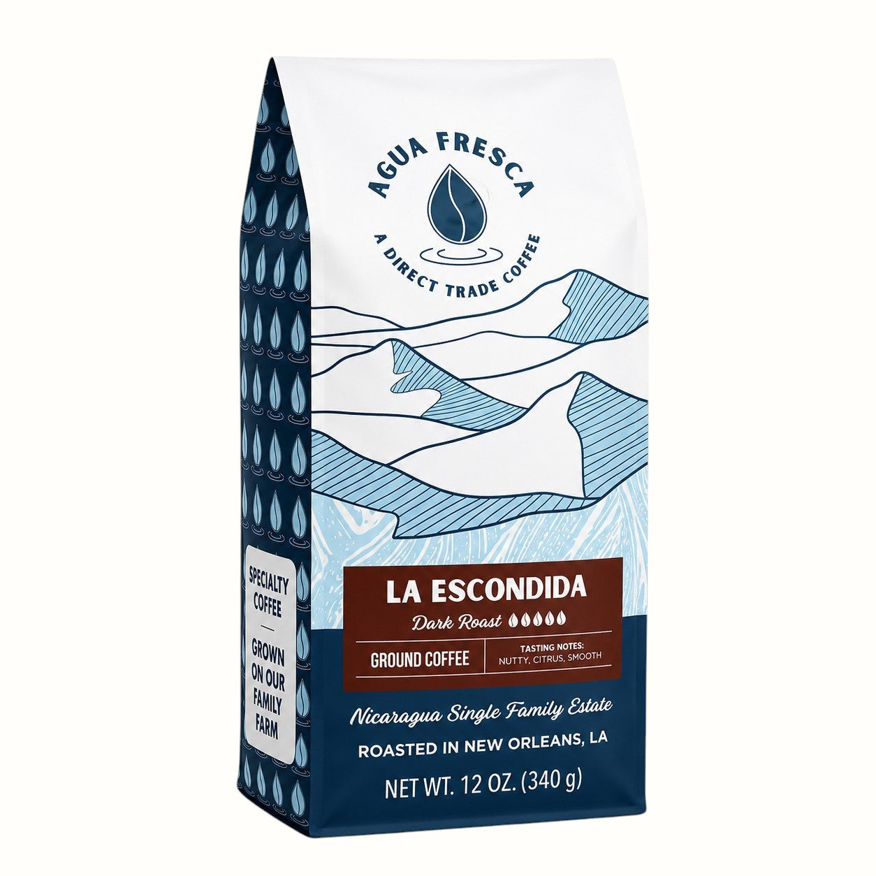 agua fresca / la escondida dark roast 12oz
