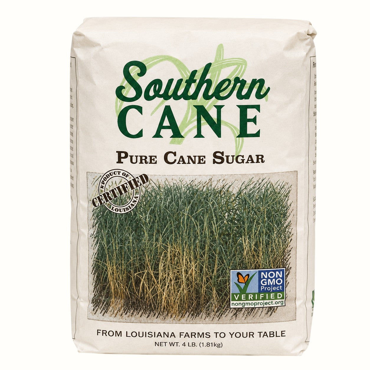 southern cane / pure louisiana cane sugar 4lb