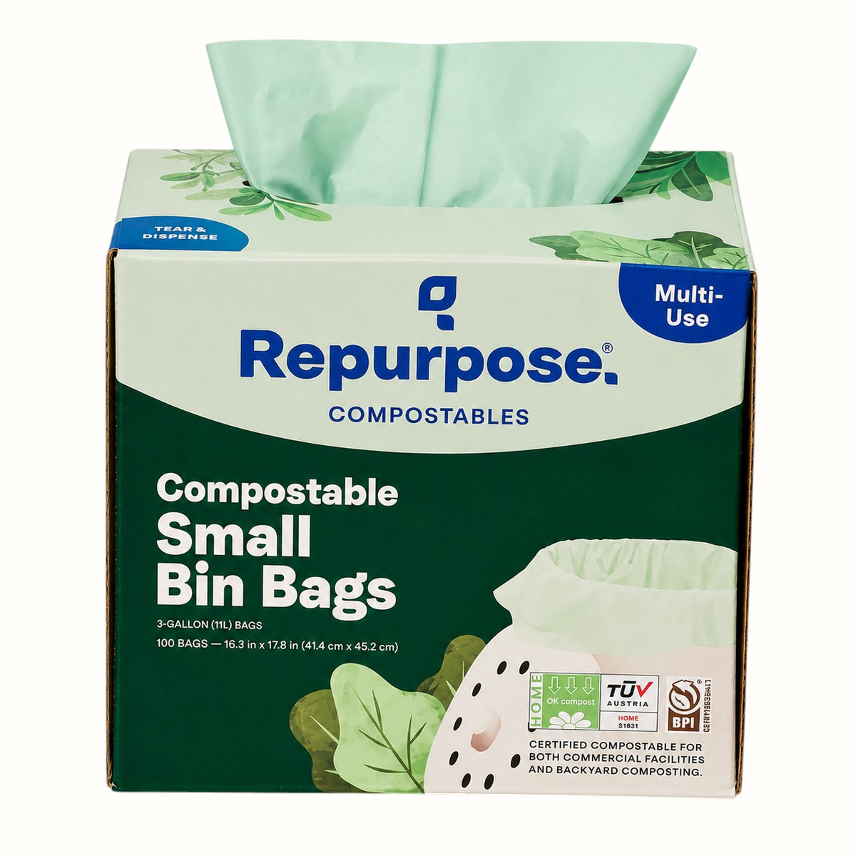 repurpose compostables / small bin bags 3gal (ca)