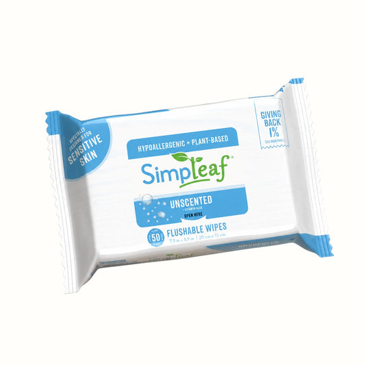 simpleaf brands / flushable wipes select your scent 50ct (tx)