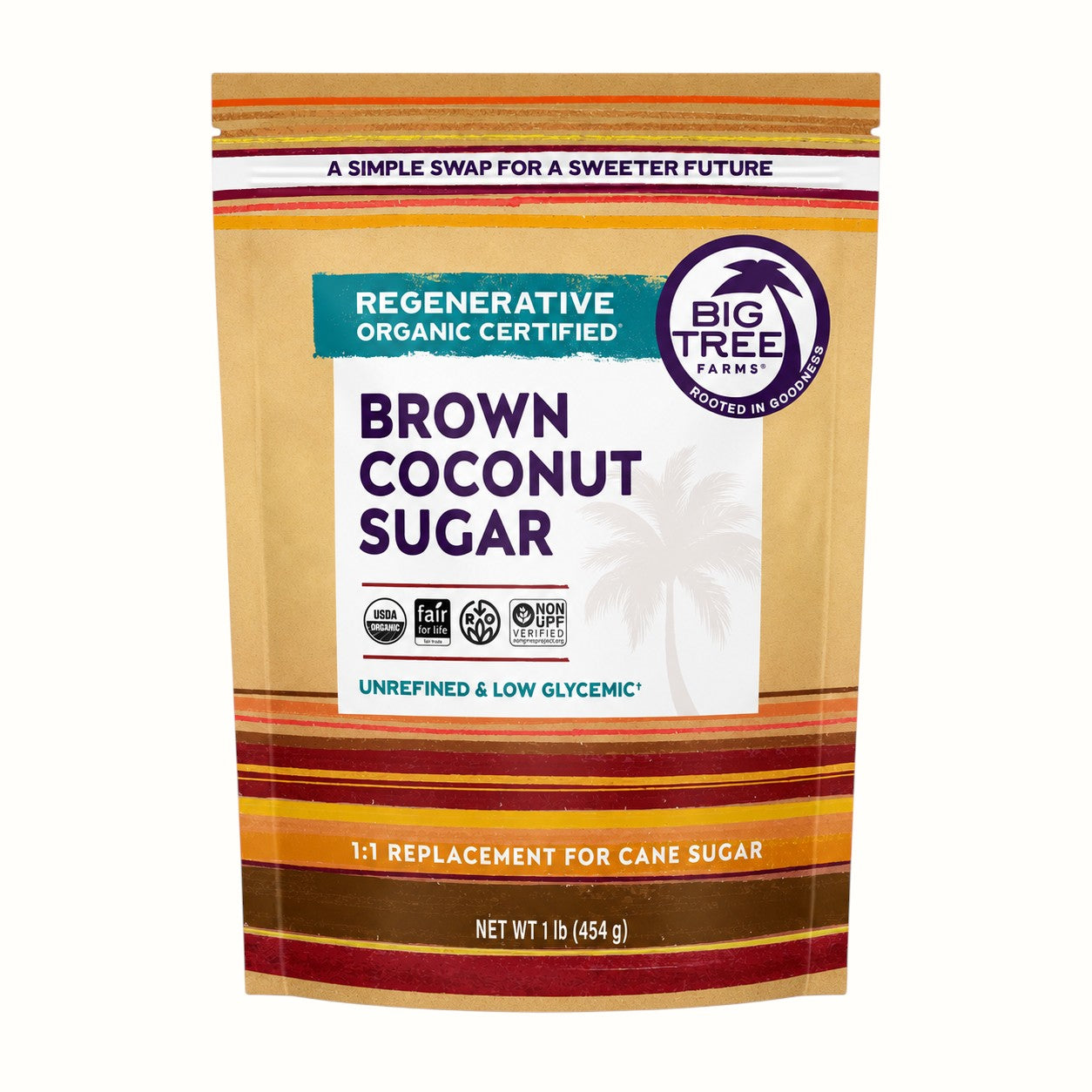big tree farms / organic brown coconut sugar 1lb (vt)