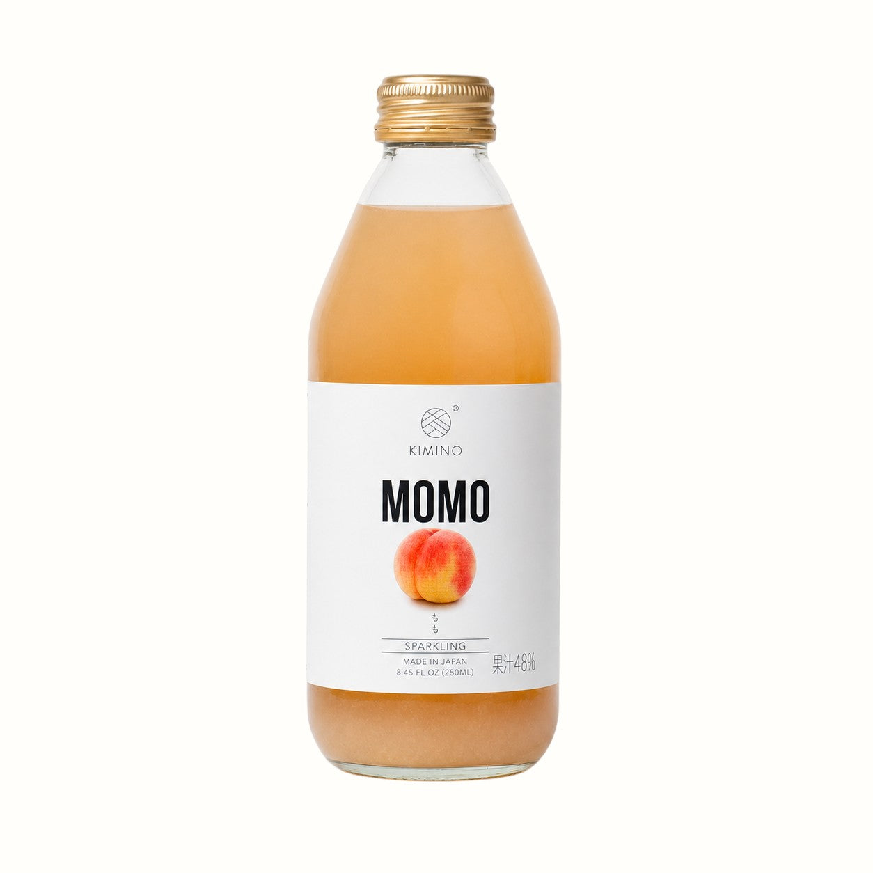 kimino / momo peach sparkling drink 8.45oz (jp)