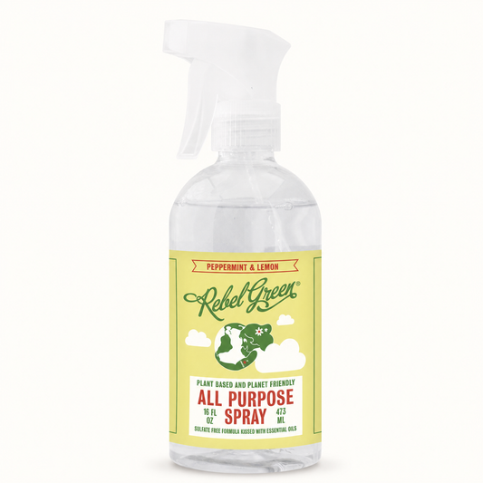 rebel green / peppermint & lemon all purpose spray 16oz (wi)