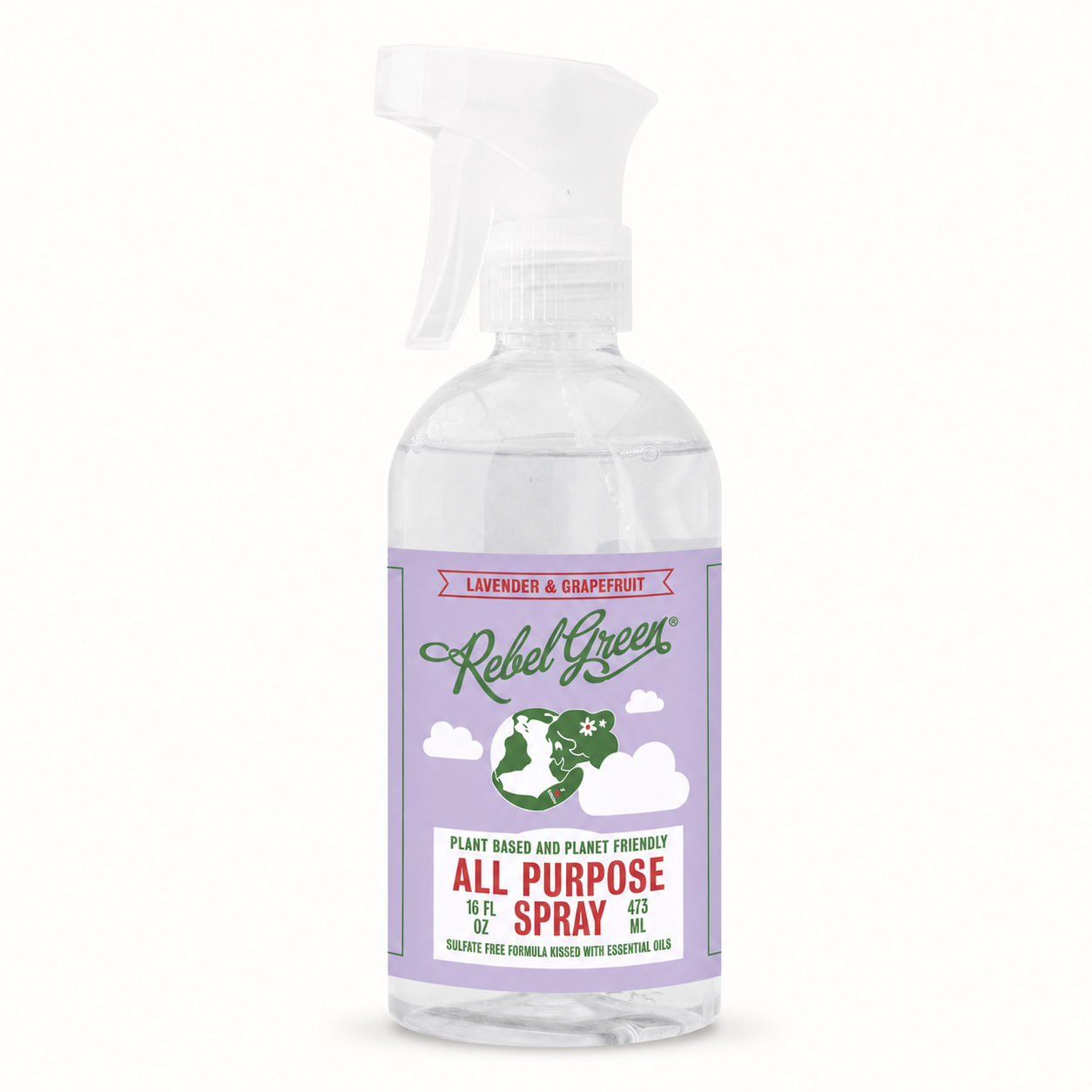 rebel green / lavender & grapefruit all purpose spray 16oz (wi)