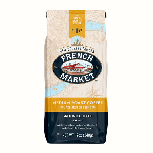 french market coffee / medium roast  ground coffee 12oz