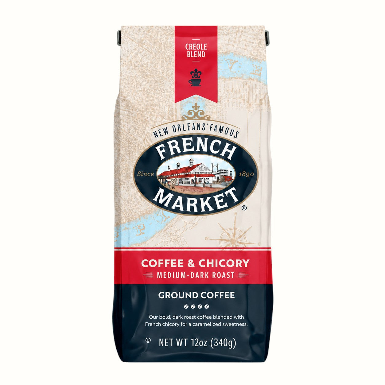 french market coffee / coffee & chickory ground coffee 12oz
